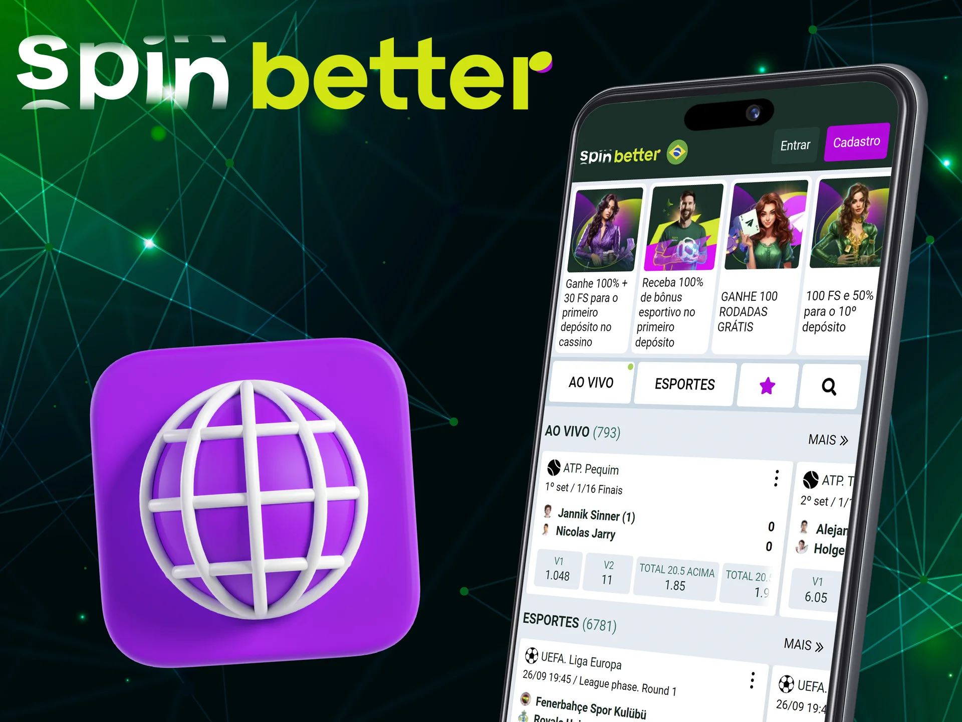 Jogar no Spinbetter Casino para proprietários de iPhone pode ser feito a partir da versão móvel do site.