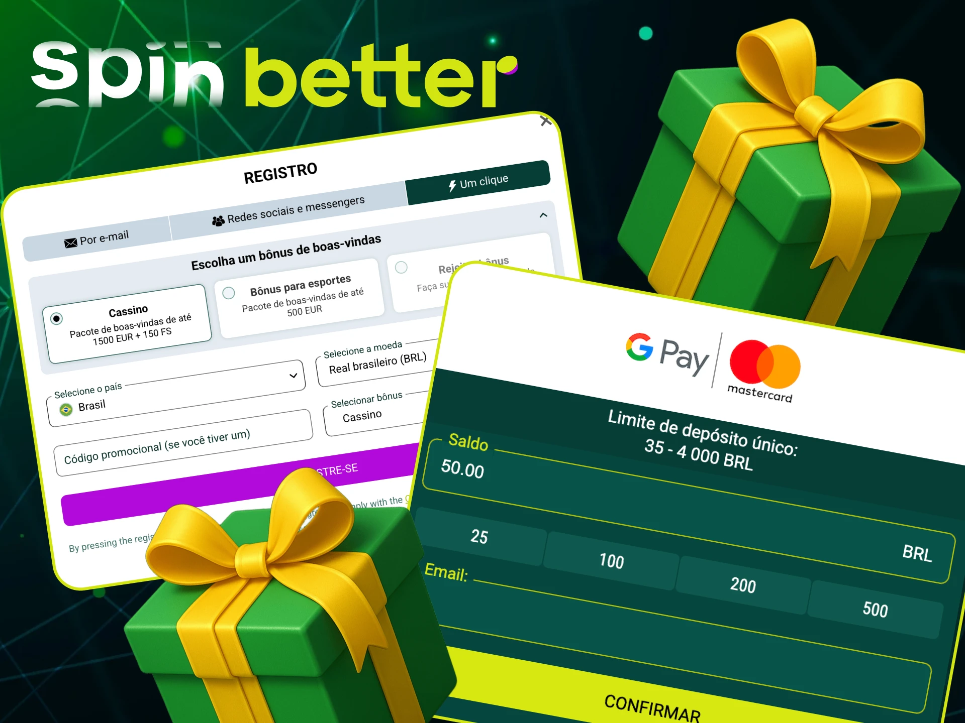 Saiba como ativar ofertas especiais SpinBetter.
